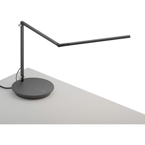 Z-Bar Slim 16.8 inch 6.00 watt Metallic Black Desk Lamp Portable Light